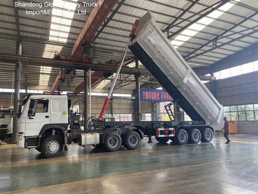 80 Tons 3 Axles 4 Axles Hydraulic Side Tipper Semi Trailer Heavy Duty Dump Semi Truck Trailer for Nigeria