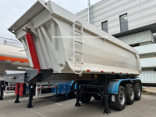 80 Tons 3 Axles 4 Axles Hydraulic Side Tipper Semi Trailer Heavy Duty Dump Semi Truck Trailer for Nigeria