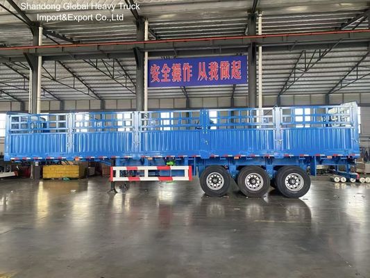 Semi-reboque de cerca de 50 toneladas de 3 eixos com suspensão a ar