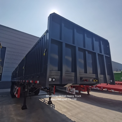 Semi-reboque de vedação de aço de 3 eixos para transporte de carga a granel
