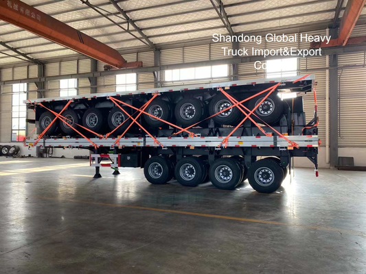 Semi-reboque com cerca de 3 eixos 40-60 t Capacidade para transporte de mercadorias