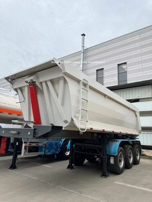 Semi-reboque de descarga de aço de 3 eixos, capacidade de carga de 95000 kg