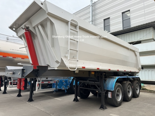 Semi-reboque de descarga de aço de 3 eixos, capacidade de carga de 95000 kg