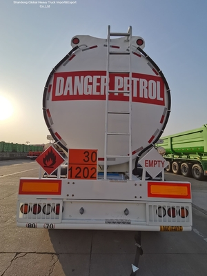 3 eixos de carga pesada de tanque de combustível Semi-reboque 50000L Capacidade