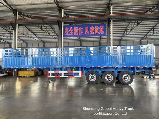 Semi-reboque de cerca de 50 toneladas de 3 eixos com suspensão a ar