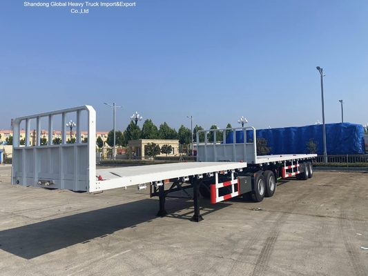 Semi-reboque de 3 eixos de baixo leito 40FT 60T pesado para construção