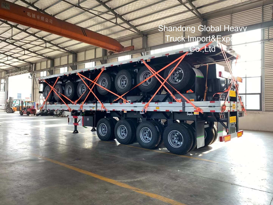 Semi-reboque com cerca de 3 eixos 40-60 t Capacidade para transporte de mercadorias