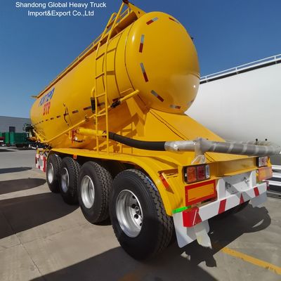 Reboque-cisterna cimento 4 eixos, capacidade 40-80t, certificado ECE CE