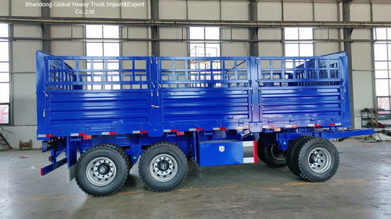 Semi-reboque de 3 eixos para transporte agrícola e industrial