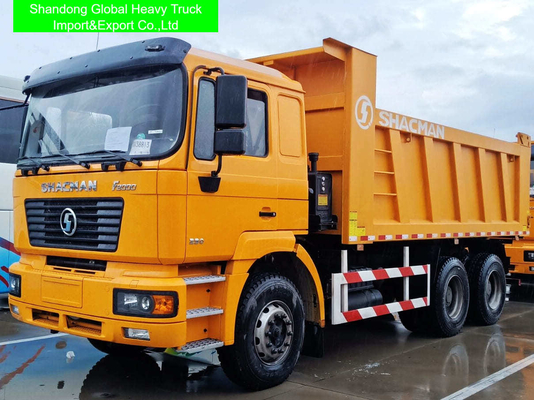 Novo ou usado Shacman Dump Truck 6x4 Dumper com emissões Euro 2 10 Transmissão para a frente e 8329x2490x3450mm Especificação