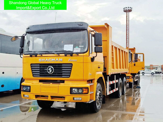 Novo ou usado Shacman Dump Truck 6x4 Dumper com emissões Euro 2 10 Transmissão para a frente e 8329x2490x3450mm Especificação