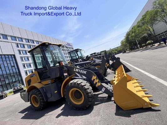 Carregadeira de rodas XCMG LW180K de 1,8 toneladas para construção de estradas e mineração