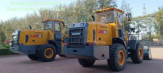 Pá carregadeira Shantui L36-B5 de 3 toneladas com motor a diesel Tier 2 de 1,7 m³ de caçamba