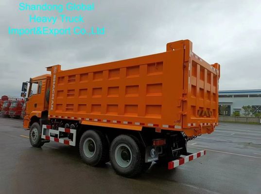 Caminhão Basculante Pesado Shacman F3000 com Capacidade de Carga de 25-40 Toneladas, Tanque de Combustível de 400L e Caixa de Câmbio Manual de 12 Velocidades