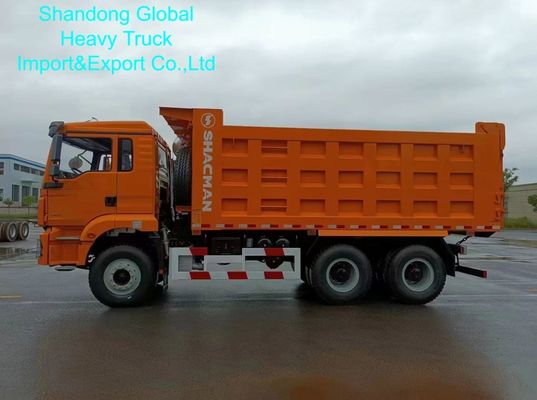 Caminhão Basculante Pesado Shacman F3000 com Capacidade de Carga de 25-40 Toneladas, Tanque de Combustível de 400L e Caixa de Câmbio Manual de 12 Velocidades