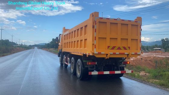 Caminhão de descarga pesado com capacidade de carga útil de 30-35 toneladas, tanque de combustível de 400 litros e pneus 12.00R20