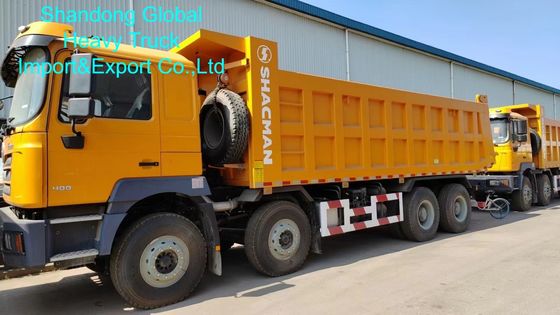 Shacman F3000 8×4 Dump Truck com motor diesel de 400 hp e estilo de elevação frontal para construção pesada