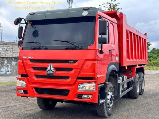 Sinotruk HOWO 6x4 camião de descarga pesado com tanque de combustível de 400L Direito de direção e assento de suspensão pneumática