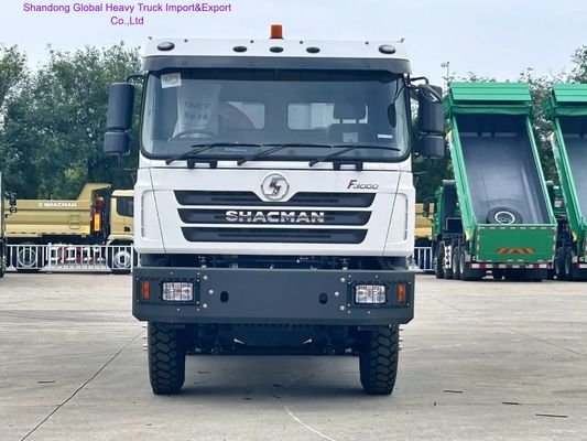 Camião basculante pesado Shacman F3000 com caixa de velocidades manual FAST de 12 velocidades, eixos traseiros MAN de 16T e depósito de liga de alumínio de 400L