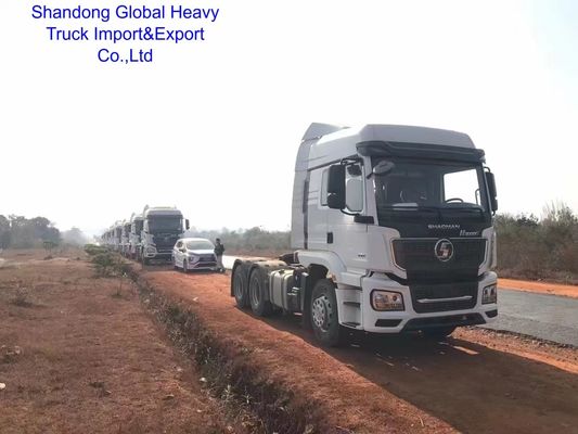 Caminhão Trator Shacman F3000 para serviços pesados com tanque de combustível de 400-600 L e chassi durável para transporte de longa distância