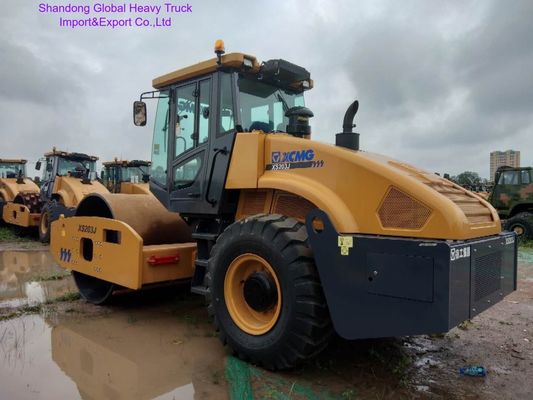 XCMG XS203J 20 Ton Single Drum Vibratory Road Roller com motor de 132 kW para compactação pesada