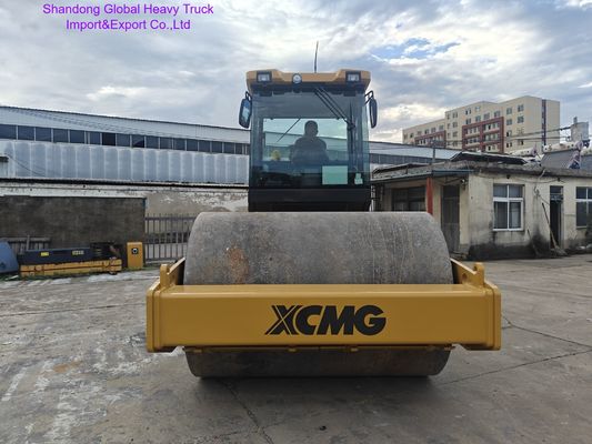 Compactador Oficial China 14 toneladas Pesado Rolo Vibratório Autopropelido Xs143j na Argélia