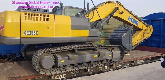 Excavadora hidráulica de arrasto de 33,5 toneladas da marca XCMG com motor de alto desempenho para aplicações pesadas