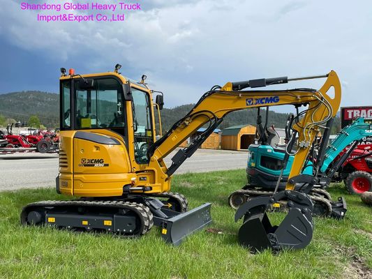 XCMG XE35U 3.5-ton Mini Crawler Excavator with 0.06m3 Bucket Capacity and 15.4kw Power