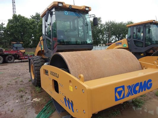 XCMG XS203J 20 Ton Single Drum Vibratory Road Roller com motor de 132 kW para compactação pesada