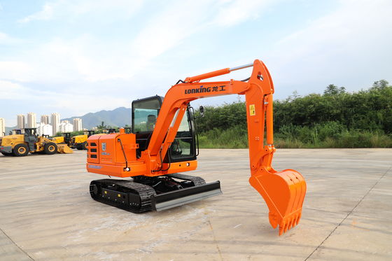 Lonking 6 Ton Hydraulic Crawler Excavator com 0,5 ~ 1.0m3 Capacidade de Balde e 15,4kw/2400rpm Potência