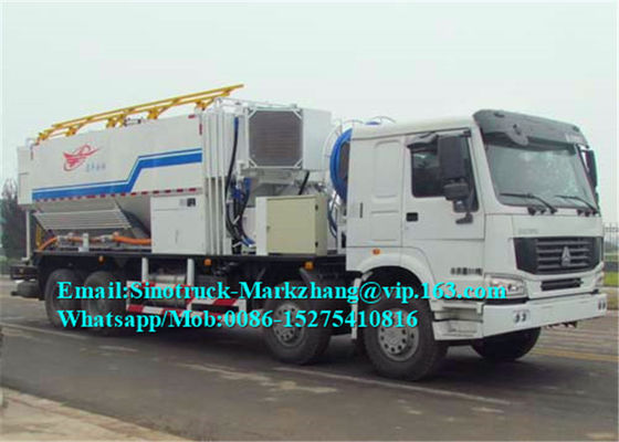 O caminhão basculante de 15 toneladas da mineração da eficiência alta HOWO da carga misturou o explosivo 450 quilograma do amônio/minuto