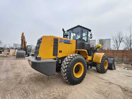 XCMG ZL50GN carregador de rodas de carga nominal de 5 toneladas com potência nominal de 162 kW e layout resistente à poeira para construção