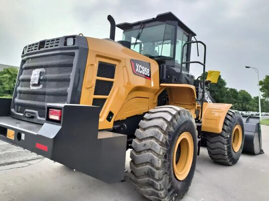 XCMG XC958 carregador de rodas de 5 toneladas com 162kw de potência para construção pesada e trabalho de pedreira