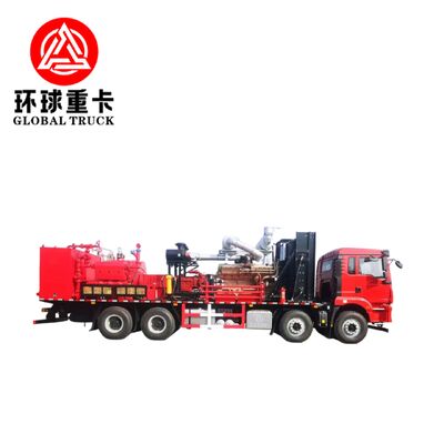 Caminhão Unidade de Fraturamento para Campo de Petróleo de 2800HP com Bomba de Êmbolo de Alta Pressão e Configuração de Tração 8×6 para Perfuração de Petróleo