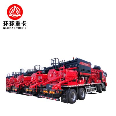 Shacman 8×6 caminhão de fracturação de campos petrolíferos com motor diesel Euro 6 e 1697L/min de deslocamento da bomba