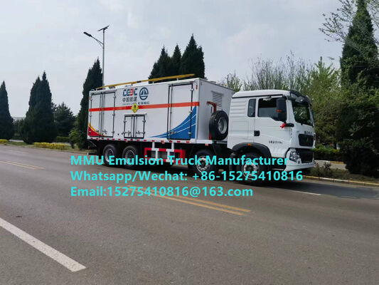 Promoção quente Caminhão de carregamento de explosivos a granel de emulsão DURÁVEL HOWO 15T GLOBAL-BCRH-15 para mistura e carregamento no local Serviço de detonação de mineração Mongólia Cazaquistão Uzbequistão Indonésia Congo RDC GUINÉ MMU
