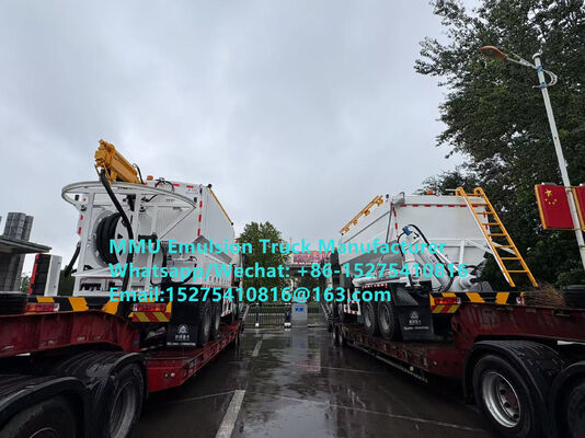 Caminhão de mistura e carregamento multifuncional HOWO 20Ton BCRH-20 para emulsão de explosivos a granel, Mina da Mongólia, Unidade Móvel de Fabricação de Explosivos MEMU, Cazaquistão, Uzbequistão, Indonésia, Congo, MEMU MMU