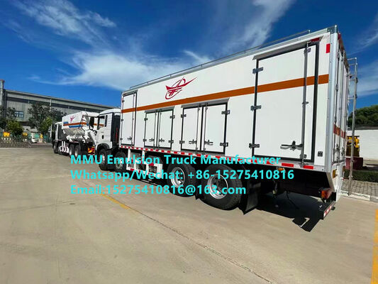 HOWO 20/25/30TON MIXEIRO E CARGAMENTO DE EMULSIÃO EXPLOSIVOS GRUPOS CAMIÃO PARA BLASTHOLES HUMIDOS OU SEQUOS DIVOLVendo ALTOS VOLUMES DE EXPLOSIVOS A BASE DE EMULSIÃO de forma EFICIENTE E Segura