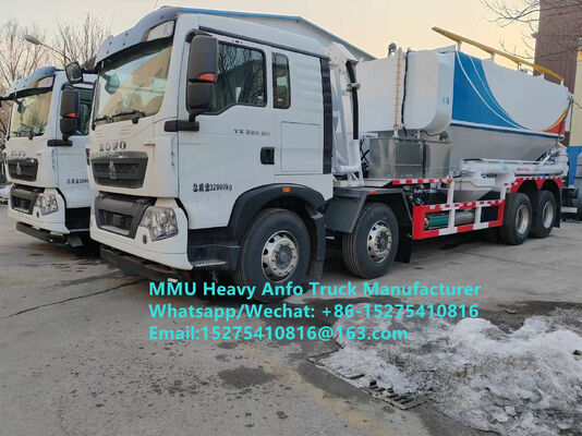 Preço barato Mistura e carregamento de explosivos de óleo de amónio pesado multifuncional Caminhão 15/20/25Ton Emulsão pesada Caminhão ANFO Rússia/Cazaquistão/Uzbekistão/Indonésia/Guiné Serviço de exploração de minas