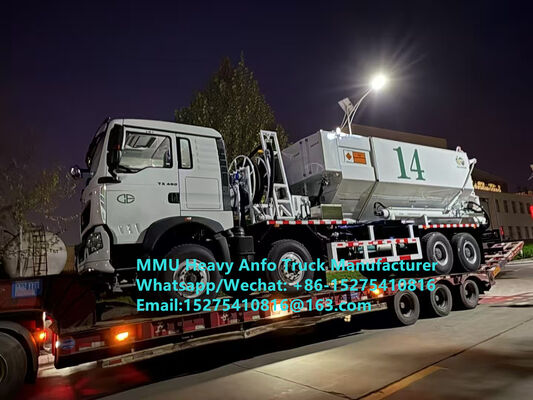 Inteligente HOWO mistura e carregamento de explosivos de óleo de amónio pesado multifuncional Caminhão 15/20/25Ton Emulsão pesada Caminhão ANFO Rússia/Cazaquistão/Uzbekistão/Indonésia/Serviço de exploração de minas da Guiné