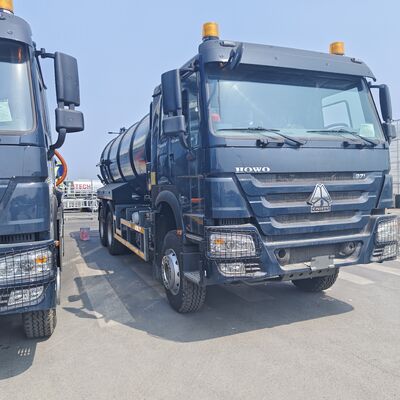 HOWO 15CBM Caminhão de sucção de esgoto a vácuo com tração 6×4 e motor de 336 CV para limpeza de tanques sépticos e resíduos industriais