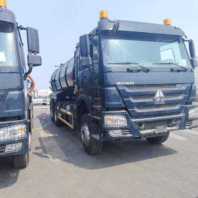 HOWO 15CBM Caminhão de sucção de esgoto a vácuo com 6×4 de tração e motor de 266 cv para limpeza de resíduos municipais e industriais