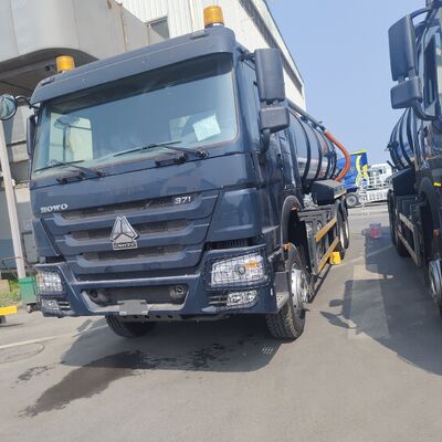 HOWO 15CBM Caminhão de sucção de esgoto a vácuo com 6×4 de tração e motor de 266 cv para limpeza de resíduos municipais e industriais