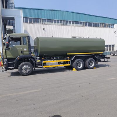 HOWO TX 6×4 caminhão de tanque de água com 15-20 CBM de capacidade bomba de água centrífuga de alta pressão e corpo do tanque reforçado para supressão de poeira e limpeza municipal