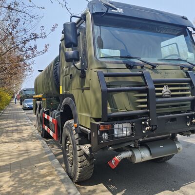 HOWO 6x6 Fuel Tank Truck with 20,000 Liters Capacity and 371HP Turbocharged Diesel Engine for Zambia Mining Operations