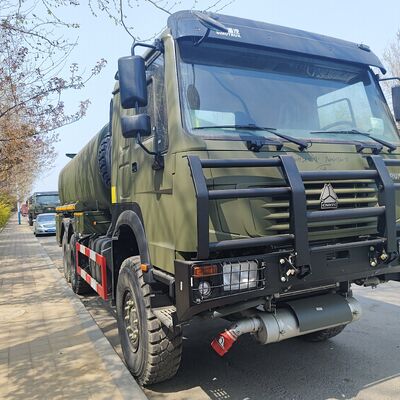 HOWO 6x6 Fuel Tank Truck with 20,000 Liters Capacity and 371HP Turbocharged Diesel Engine for Zambia Mining Operations