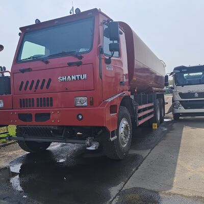 Caminhão de água de mineração Shantui 6×4 com carga útil 20T e tanque de aço carbono para supressão de poeira
