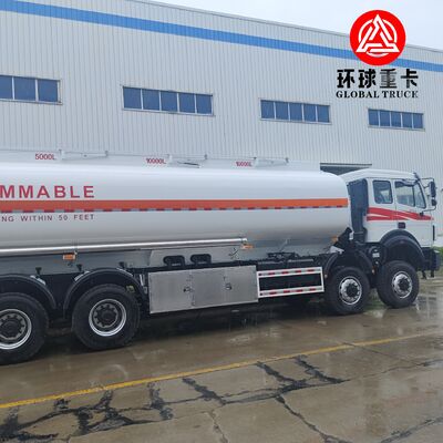 Caminhão Tanque de Óleo Beiben 8x8 35.000L Caminhão Tanque de Combustível Pesado para Projetos de Mineração no Congo