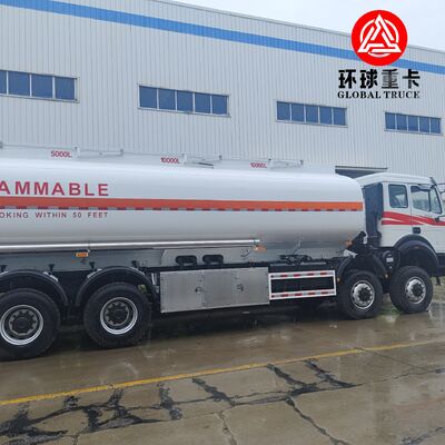 Caminhão Tanque de Combustível Beiben 8x8 35000L Caminhão Tanque Diesel Pesado para Projeto de Mineração no Congo
