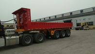 Semi reboques resistentes de 45 toneladas com 8.0-20 pneus e peso de tara 8000kg